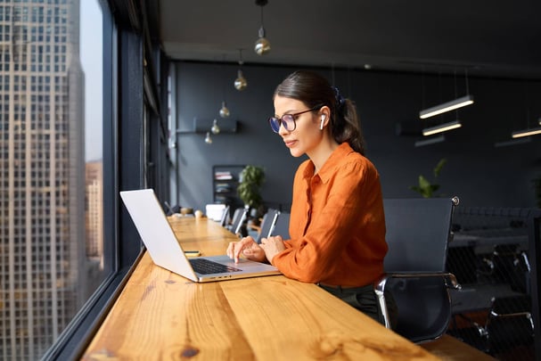 Person working at computer