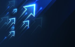 Abstract arrows pointing up