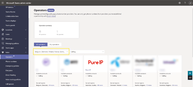 How do you migrate voice services to Microsoft Teams Operator Connect? image