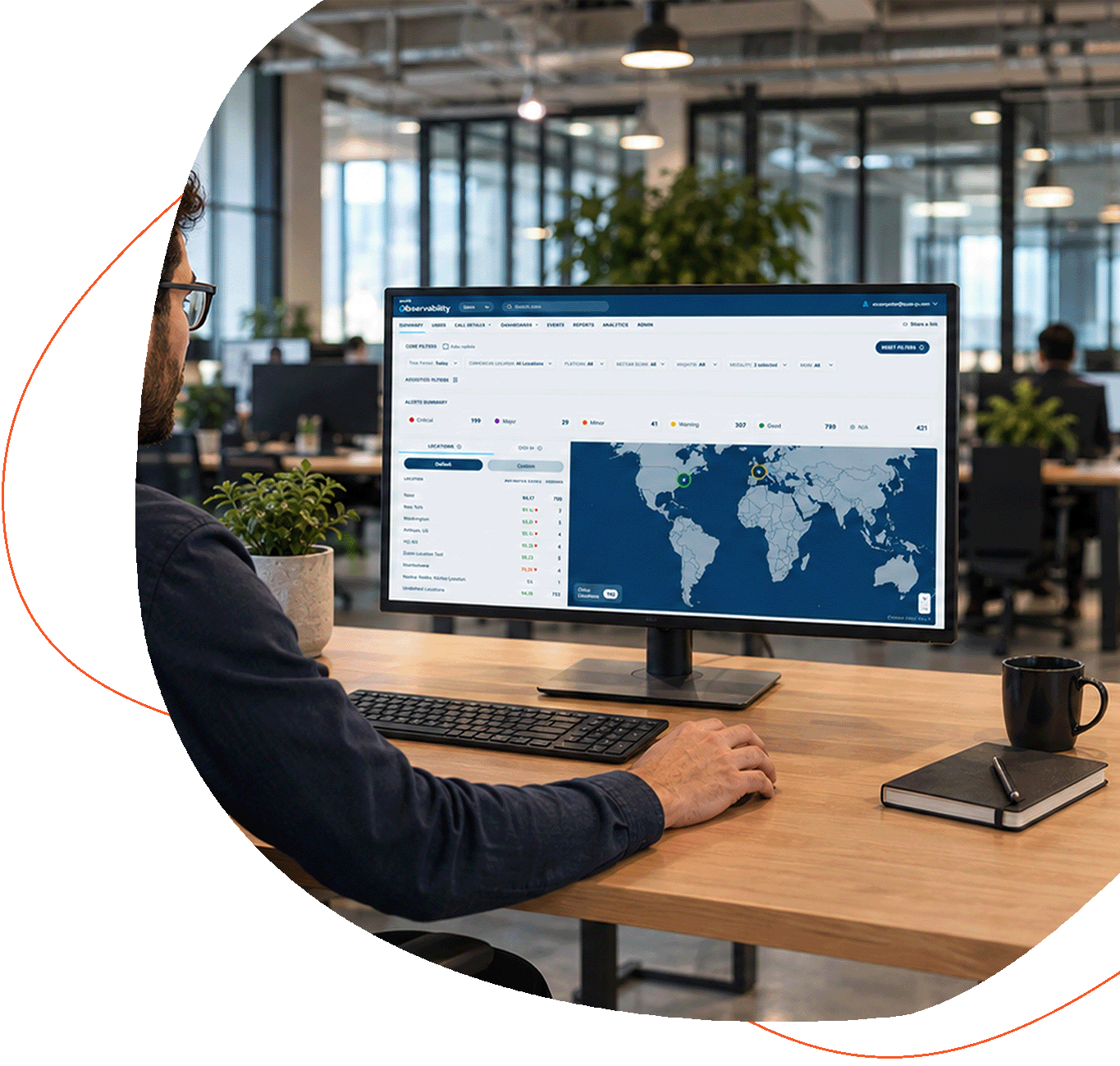 Voice observability - built for the entire communications journey - tablet image