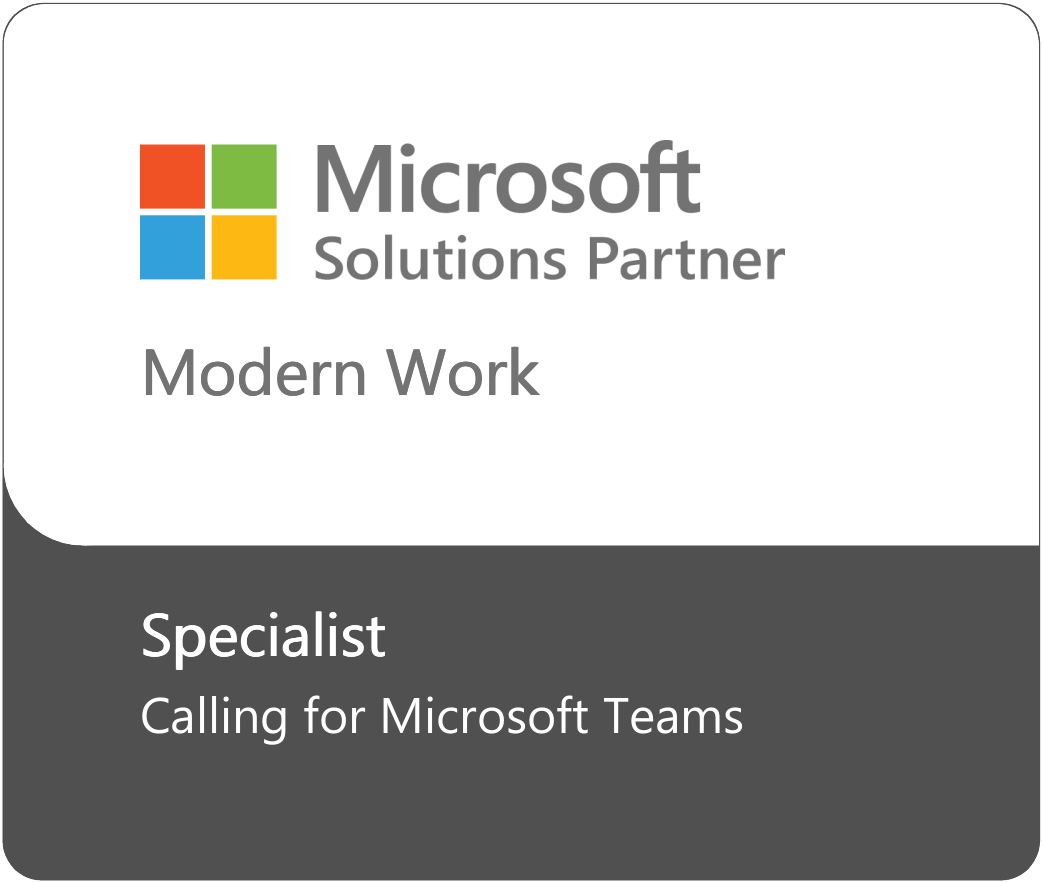 Microsoft Solution Partner - Modern Work + Adv Calling Colour