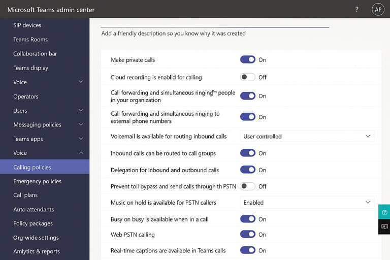 compressed_TAC calling policies