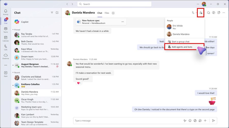 copilot agents in microsoft teams