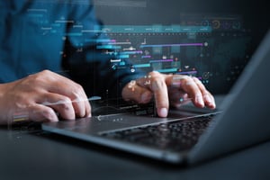 Person using laptop