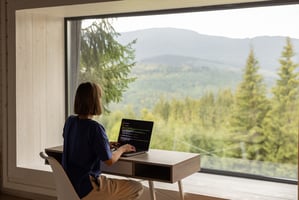 Person working remotely