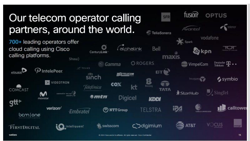 telecom operator calling partners worldwide