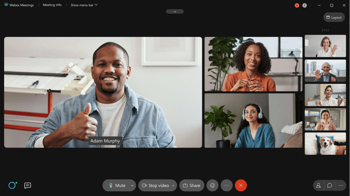 webex calling meeting features