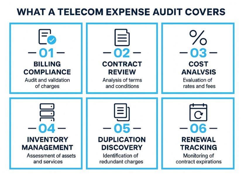 what a telecom expense audit cover
