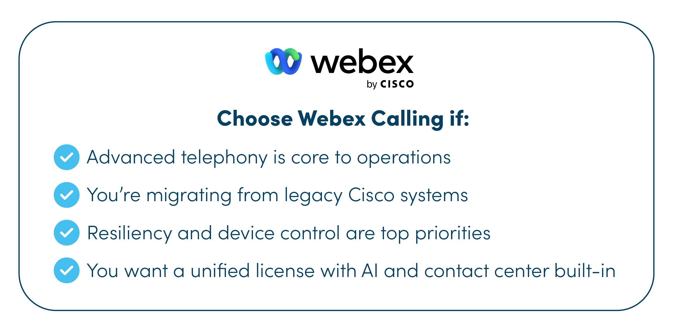 when to use webex calling - pure ip