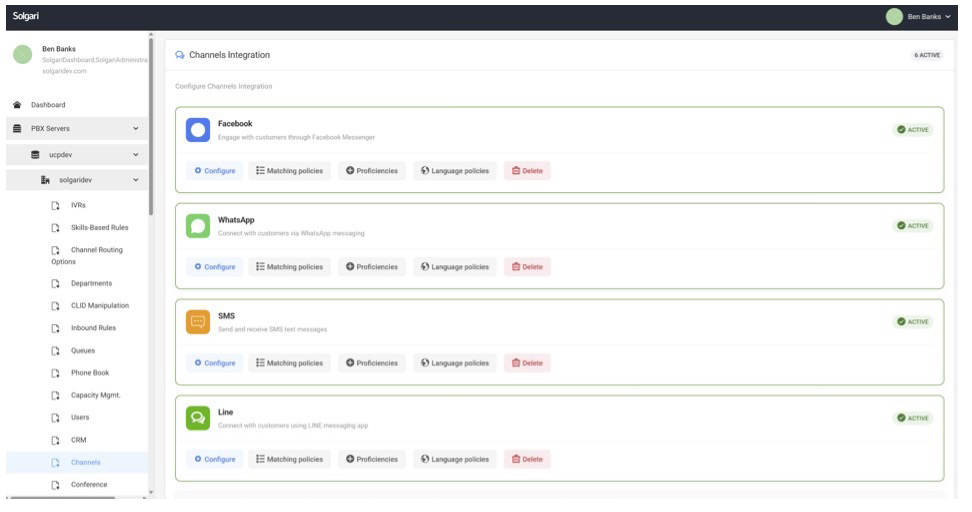 Solgari platform integrations